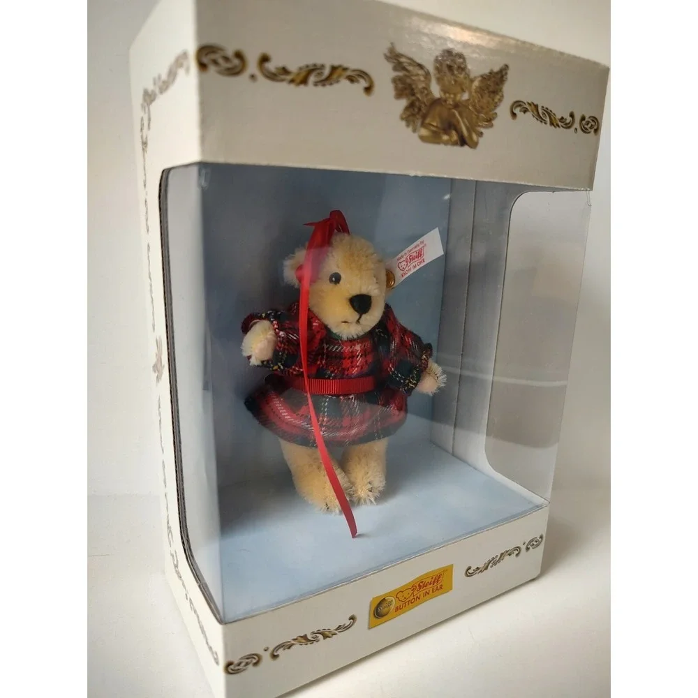 Steiff Christmas tree ornament teddy bear MUFFY‎ Vanderbear 667770 w/ box
